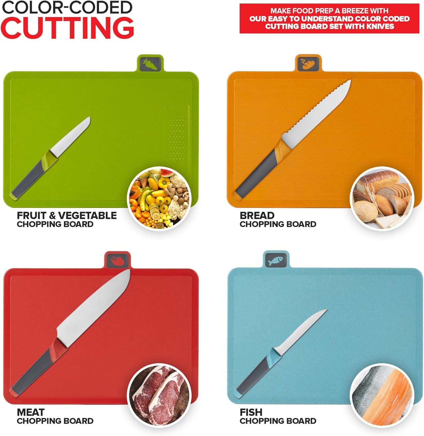 Cutting Board and Knife Set